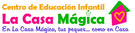 Guarderia, ludoteca. Logo de La Casa Magica